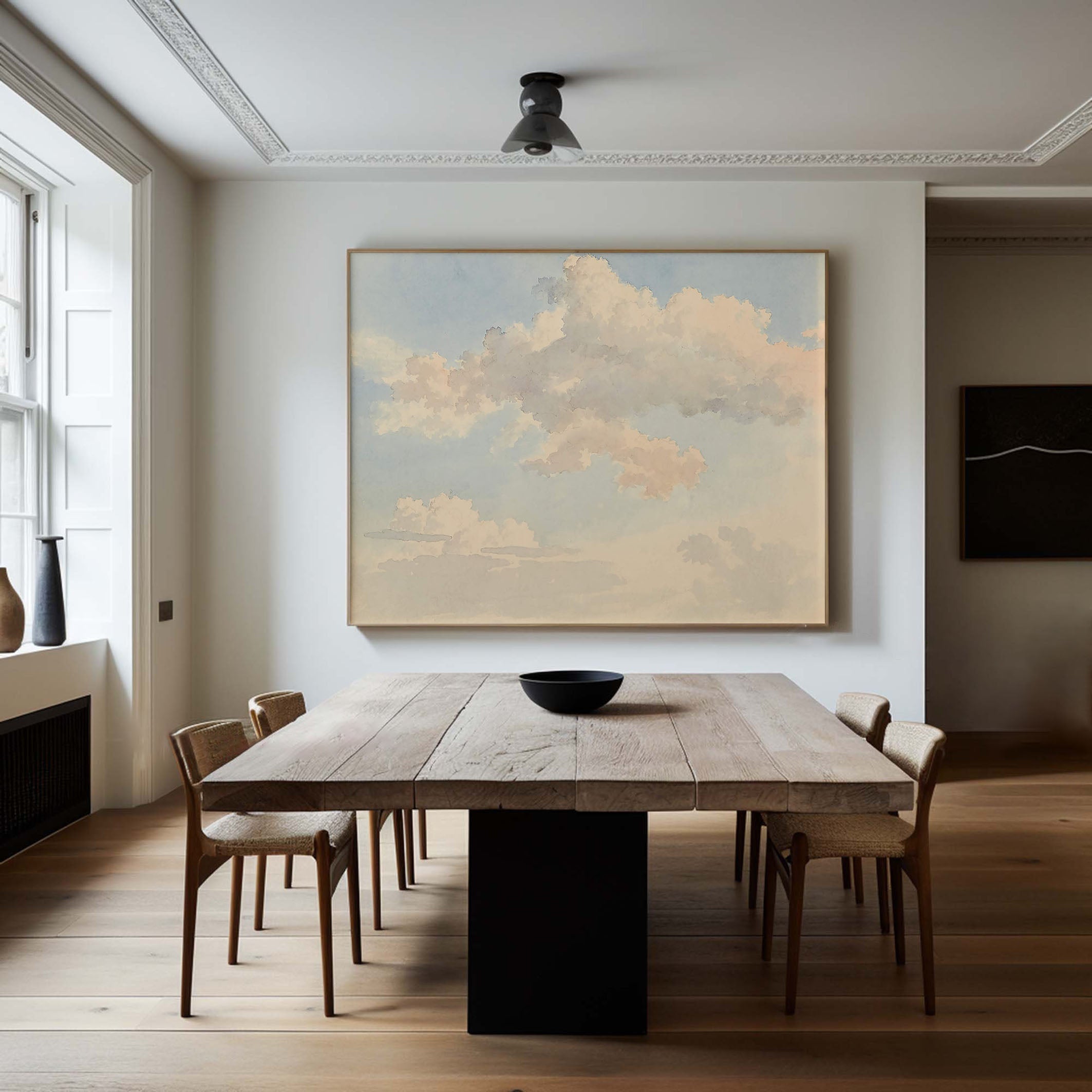 Original Sky and Clouds Art - Handmade Oil Painting #TC 134