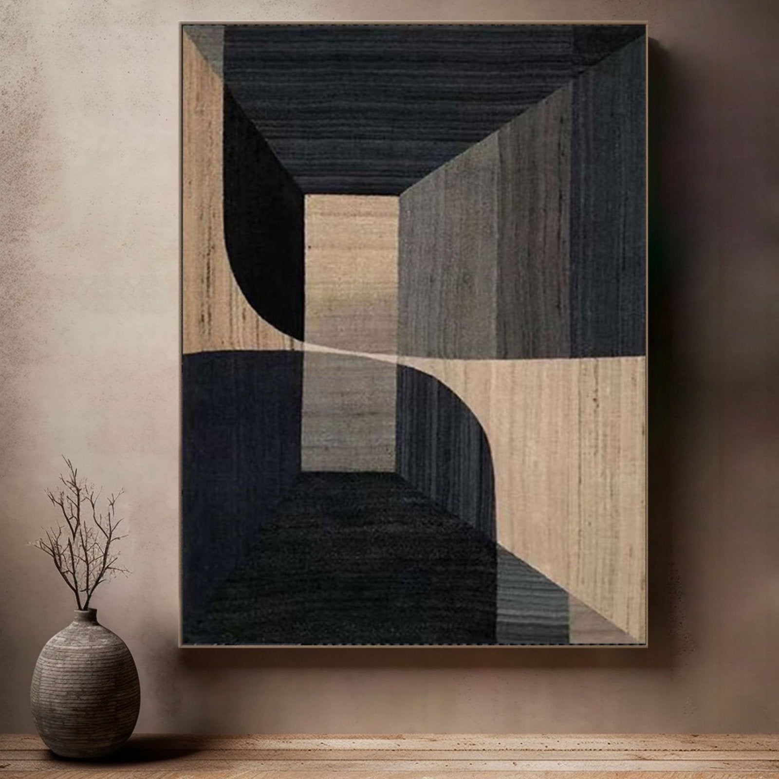 Geometric Abstract Art with Perspective #TC 160