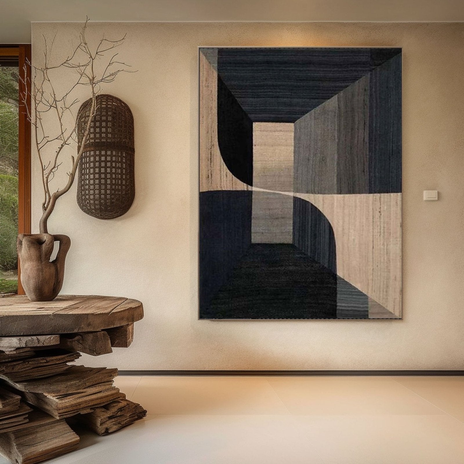 Geometric Abstract Art with Perspective #TC 160