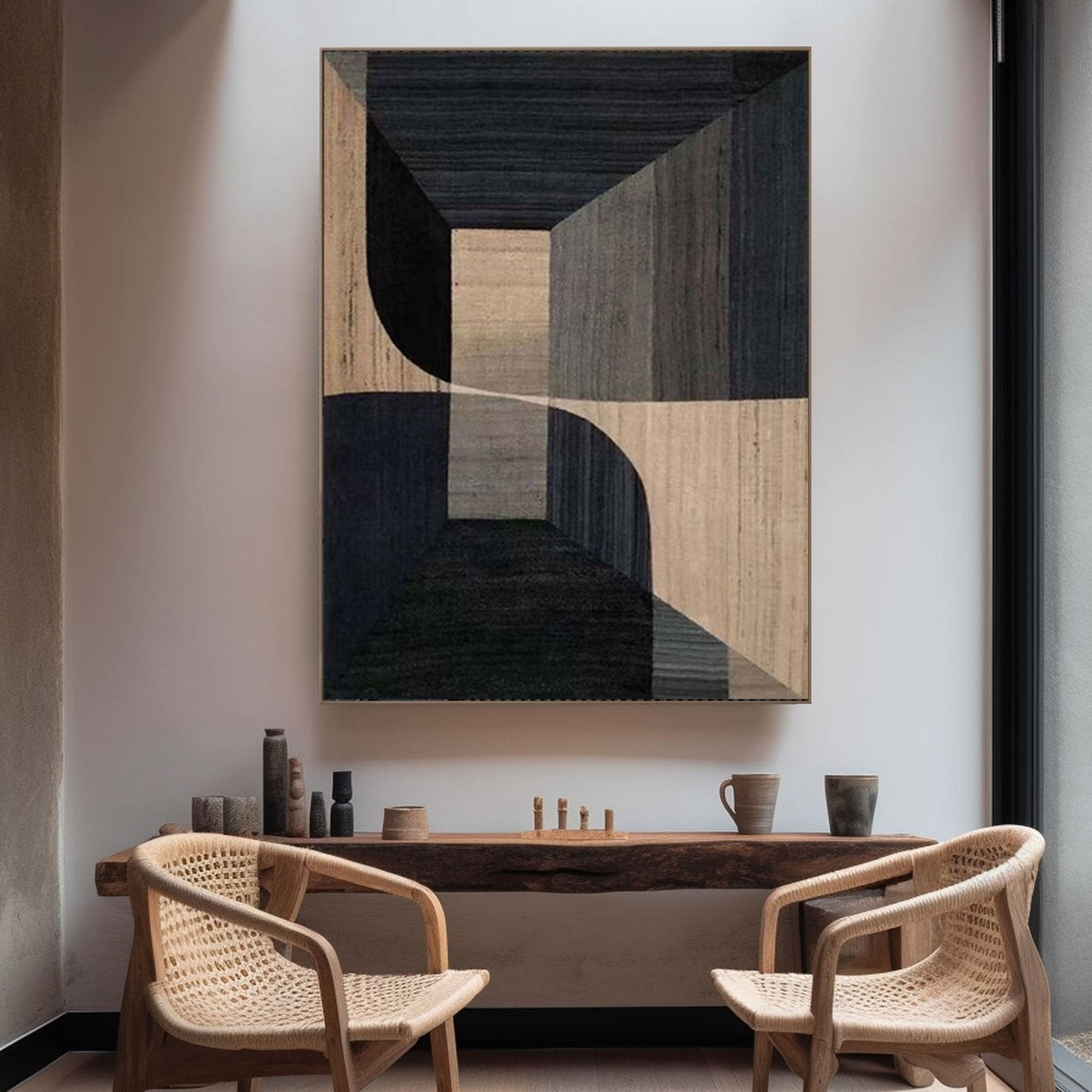 Geometric Abstract Art with Perspective #TC 160