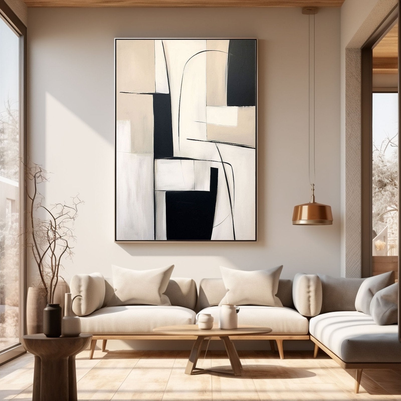 Abstract Geometric Canvas Wall Art for Home #TC 162