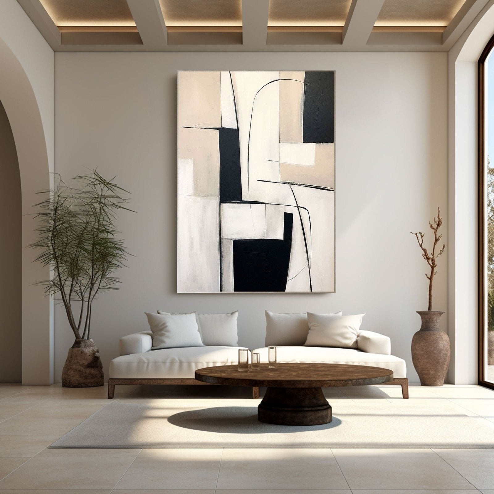 Abstract Geometric Canvas Wall Art for Home #TC 162