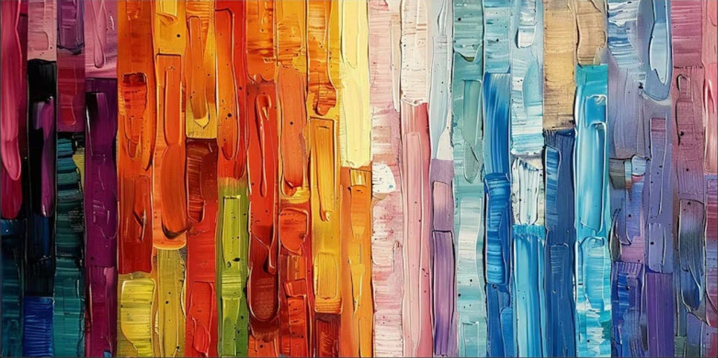 Modern Colorful Wall Decor | Textured Gradient Art #TB 109