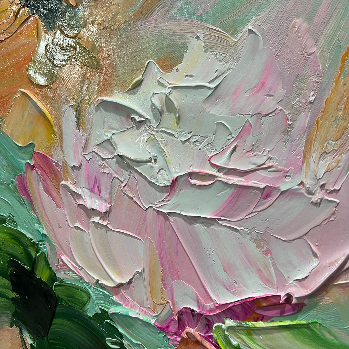 Joyful Abstract Bouquet Painting | Vibrant & Colorful Wall Decor #AA 198