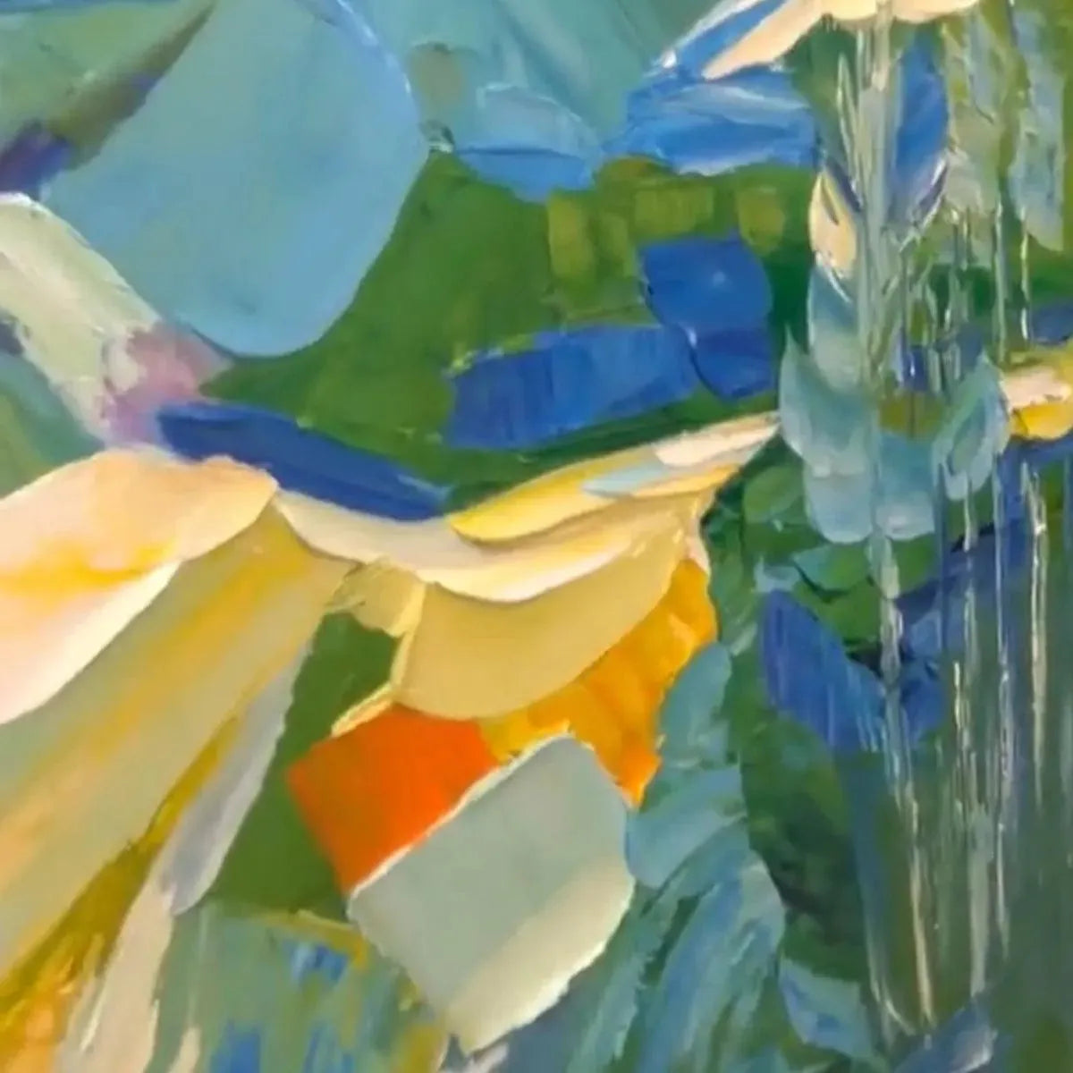 Textured Impasto Mountain Painting | Abstract Landscape Wall Art #TC 250