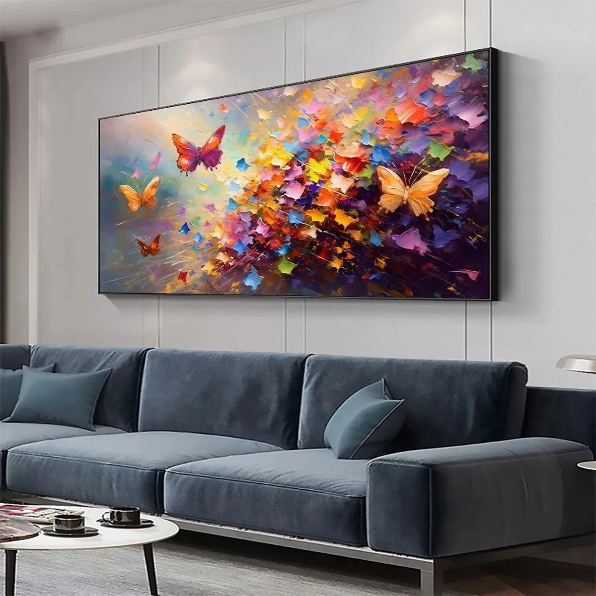 Colorful Butterfly Wall Art | Vibrant Abstract Painting #ZZ 258
