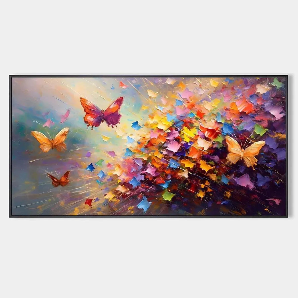 Colorful Butterfly Wall Art | Vibrant Abstract Painting #ZZ 258