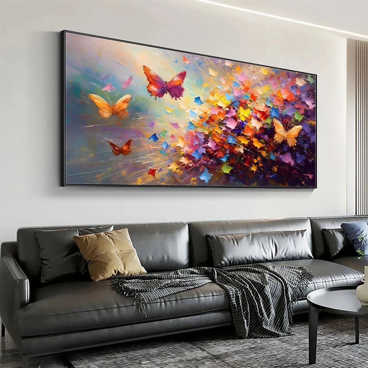 Colorful Butterfly Wall Art | Vibrant Abstract Painting #ZZ 258