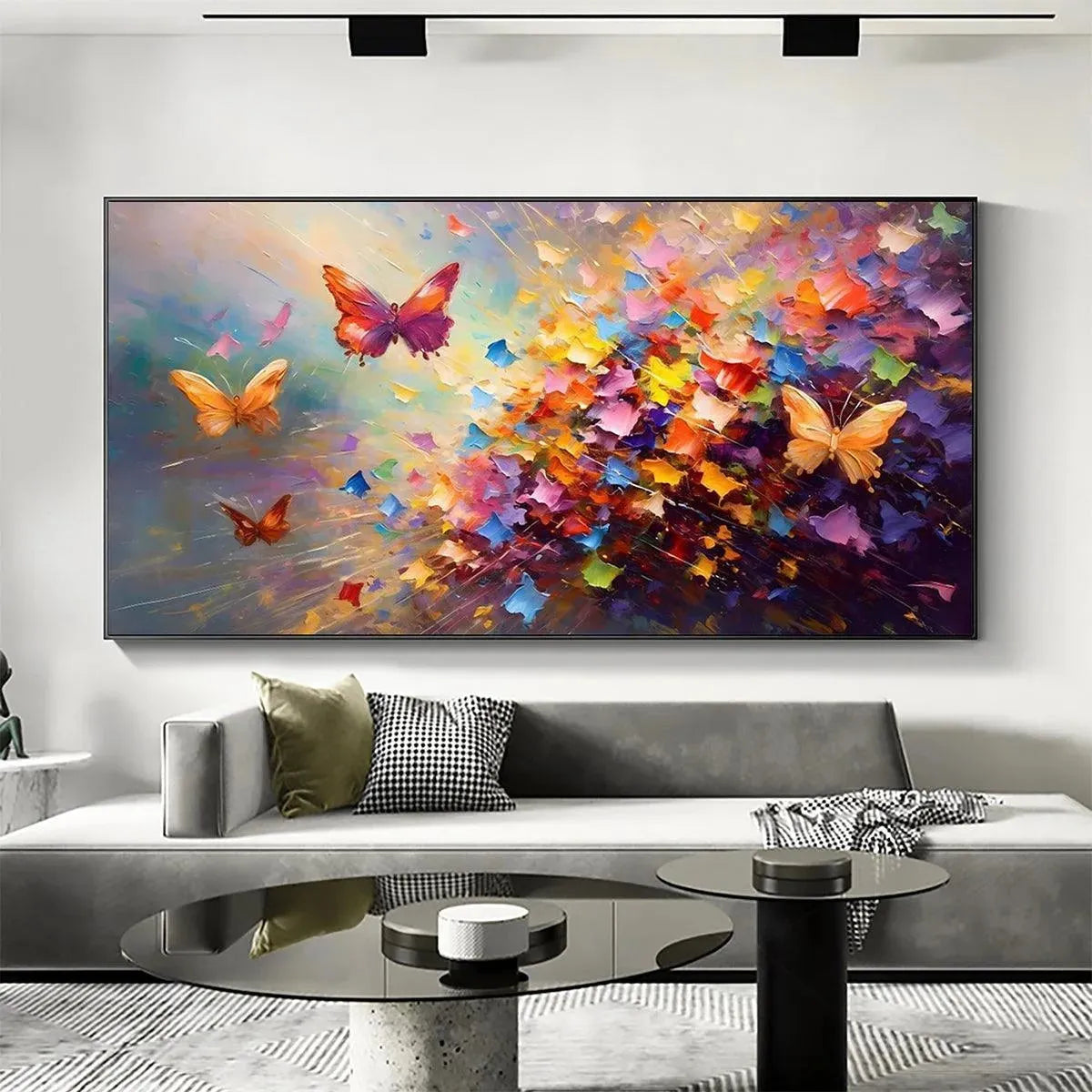 Colorful Butterfly Wall Art | Vibrant Abstract Painting #ZZ 258