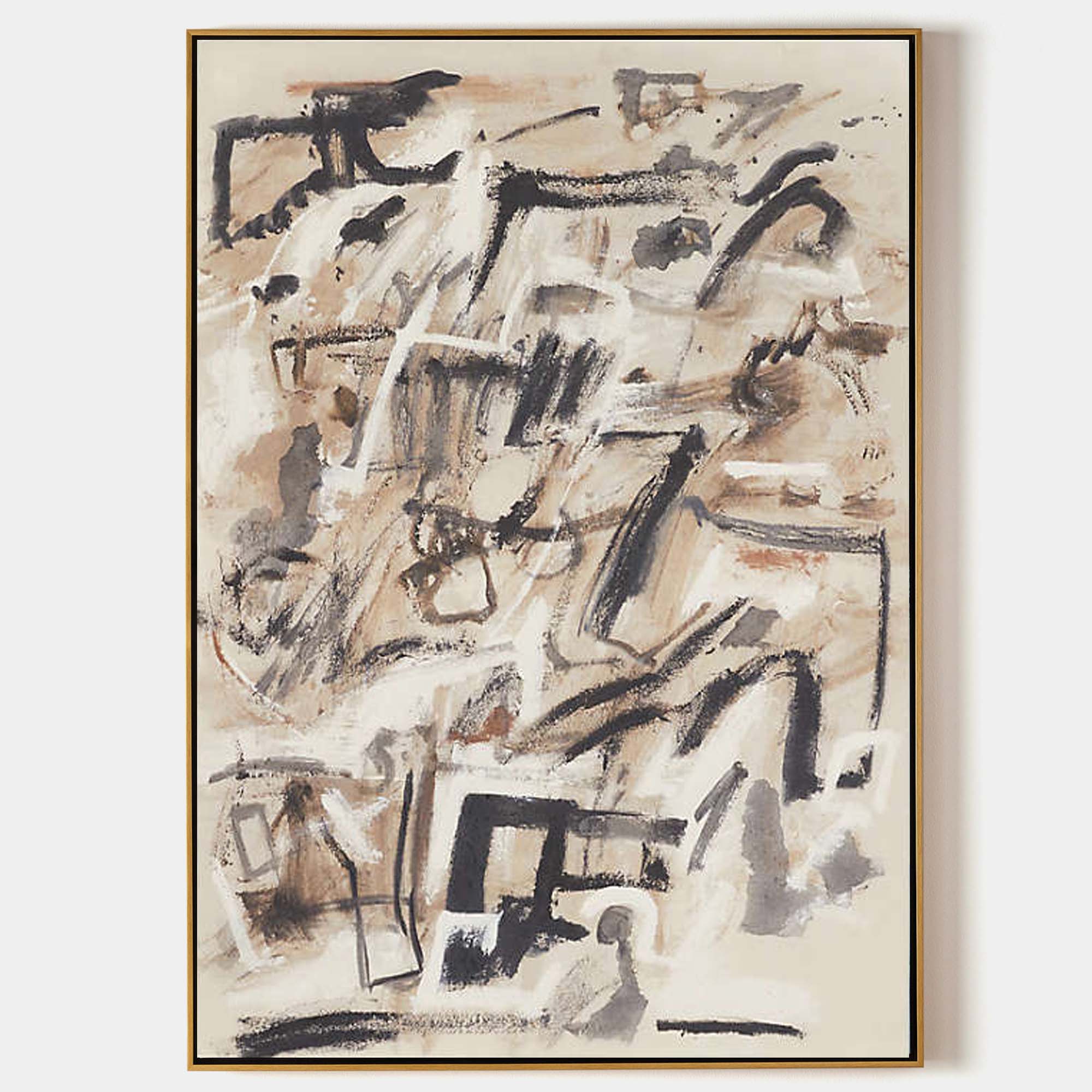 Abstract Expressionist Canvas Art | Modern Graffiti Style Decor #AA 313