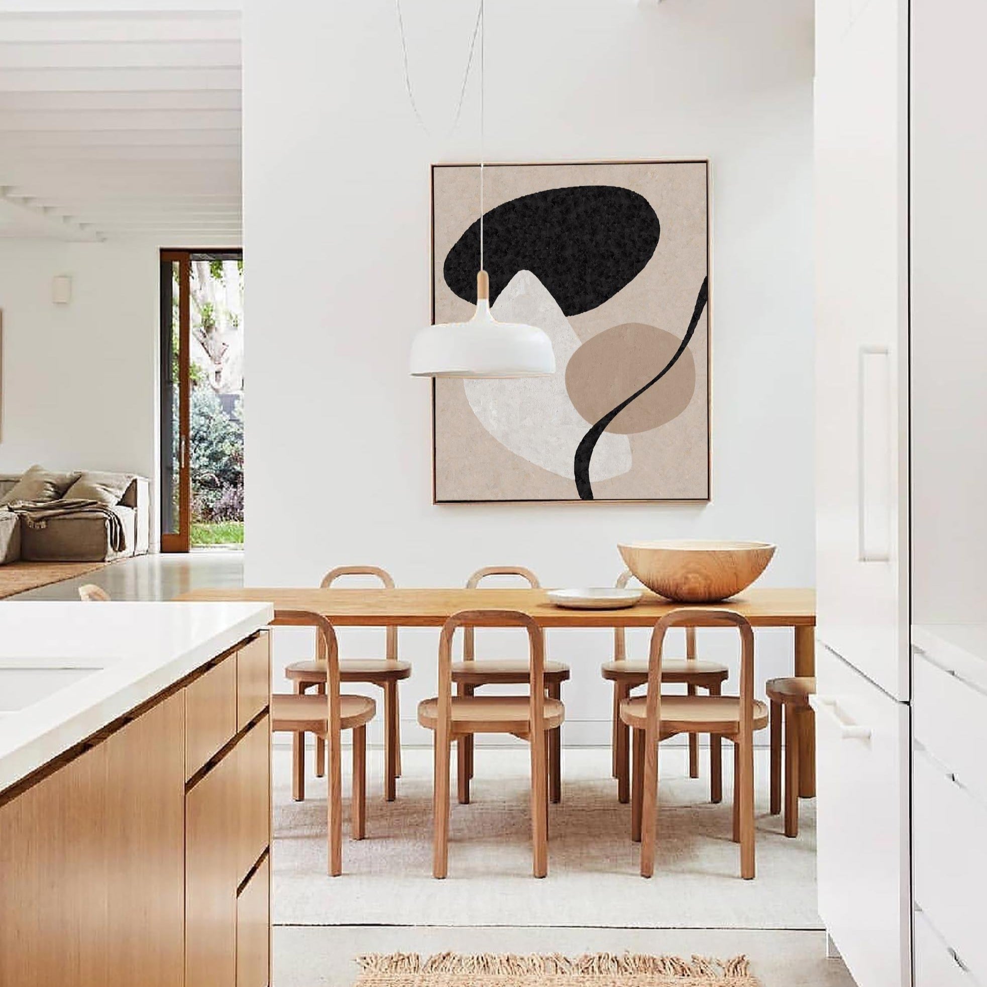 Japandi Style Abstract Art | Wabi-Sabi Wall Decor #AA 303