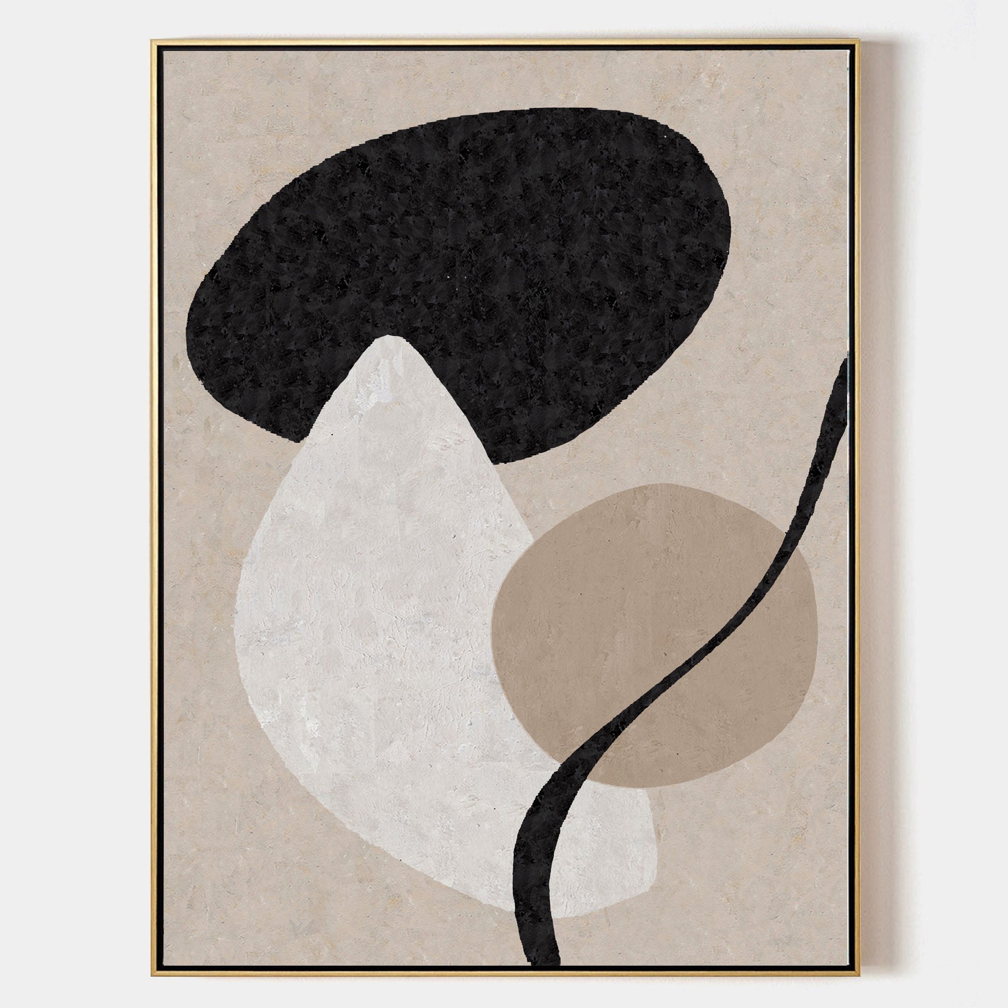Japandi Style Abstract Art | Wabi-Sabi Wall Decor #AA 303