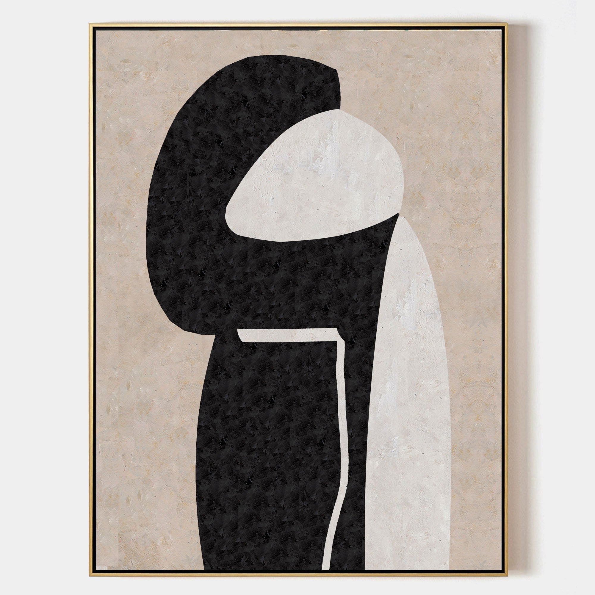 Large Japandi Style Wall Art | Wabi-sabi Abstract Canvas #AA 312