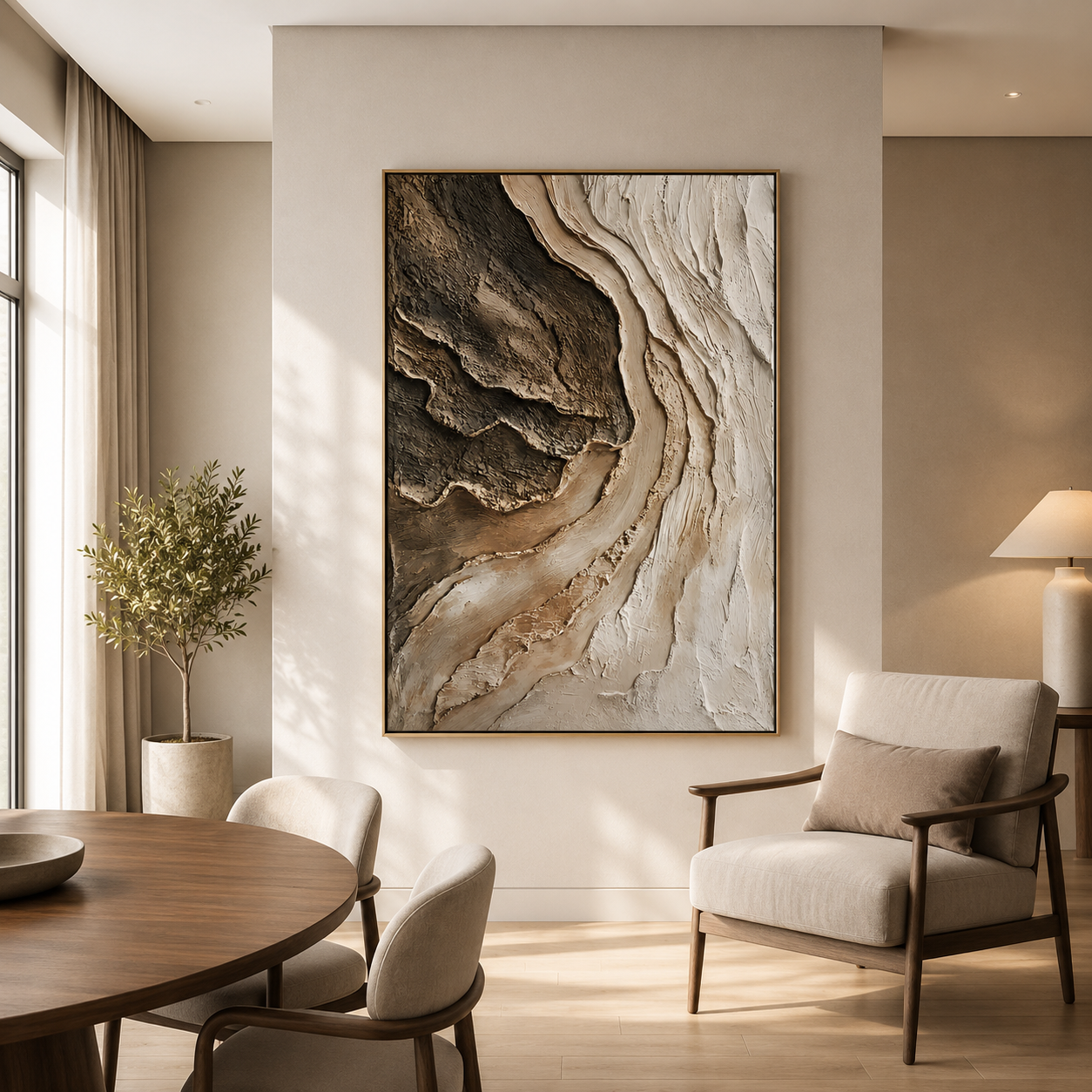 Canyon Flow – Organic Textured Abstract Wall Art