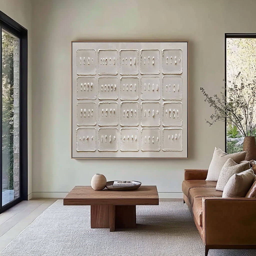 Wabi-Sabi Wall Art | Textured Japandi Style Abstract Painting #ZZ 231