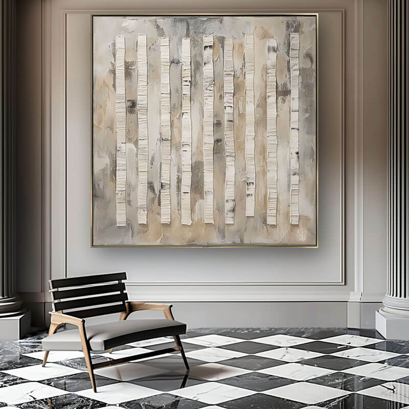 Japandi Style Dining Room Wall Art | Wabi-sabi Textured Print #AA 372