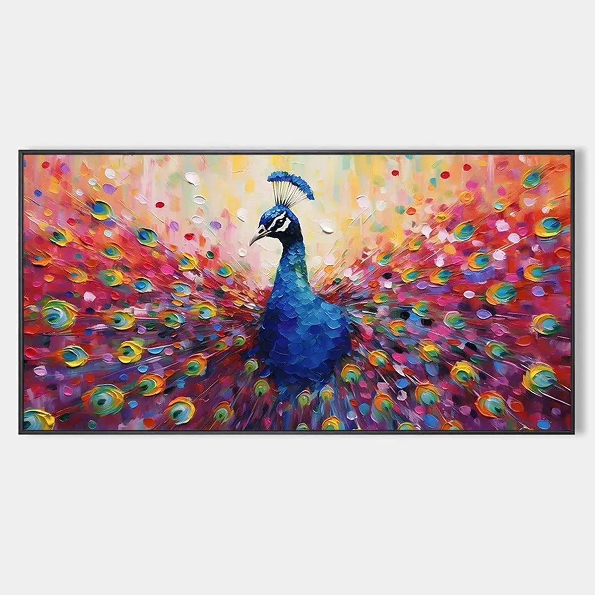 Colorful Peacock Painting | Vibrant Animal Wall Art #AA 124