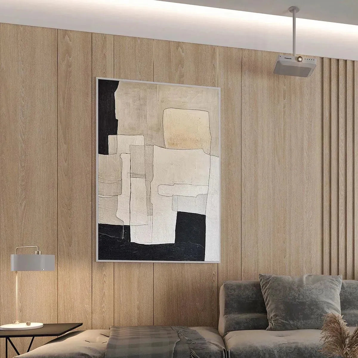 Abstract Architectural Painting | Modern Cityscape Art #AA 214