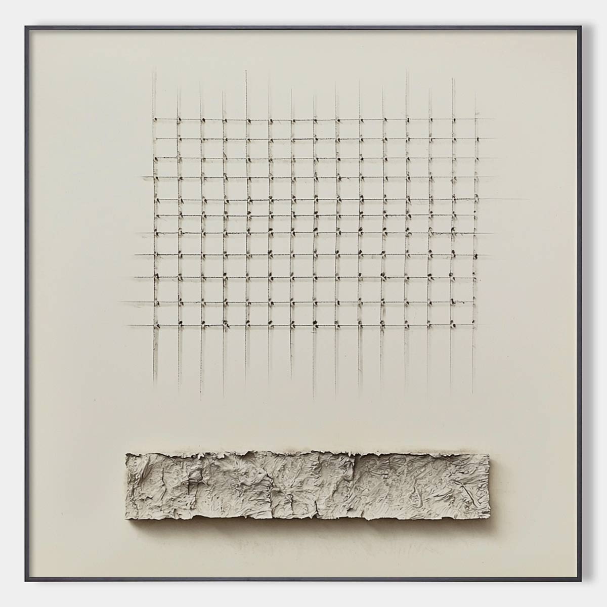 Conceptual Minimalist Art | 3D Textured Drawing #AA 130