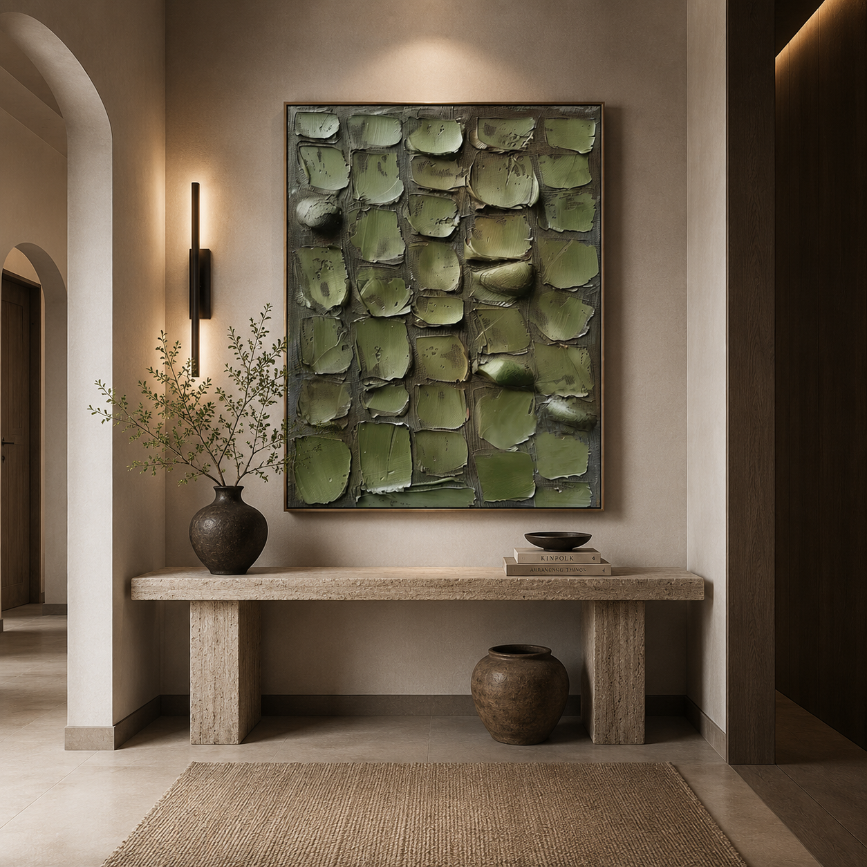 Earth Fragments – Textured Abstract Wall Art for Organic Modern Interiors