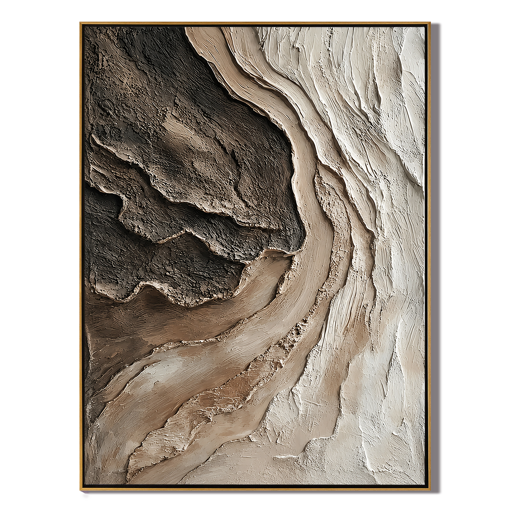 Canyon Flow – Organic Textured Abstract Wall Art