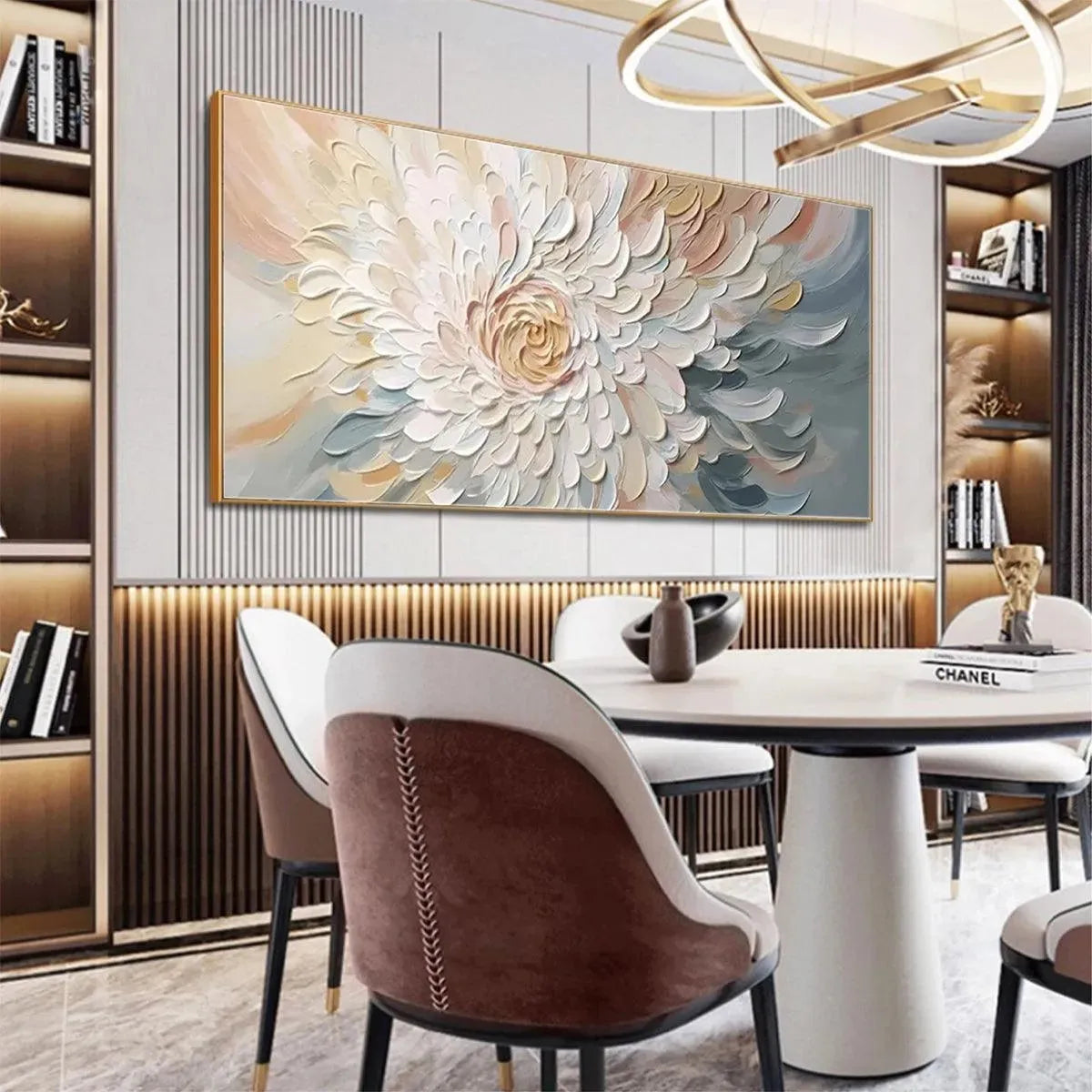 Textured 3D Abstract Flower | Impasto Floral Wall Art #AA 134