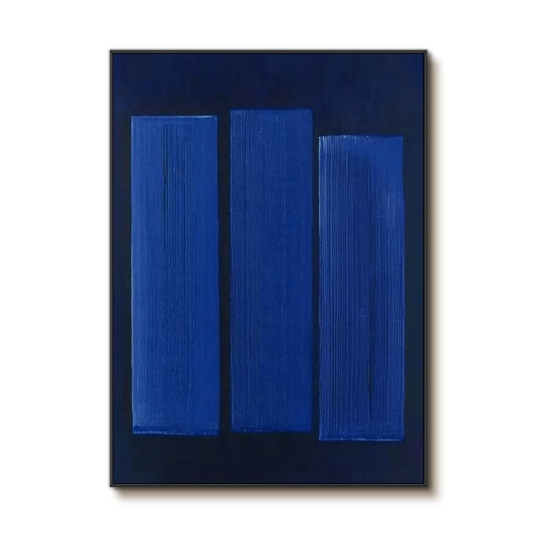Serene Blue Wall Art | Large Calming Abstract for Modern Decor #ZZ 229