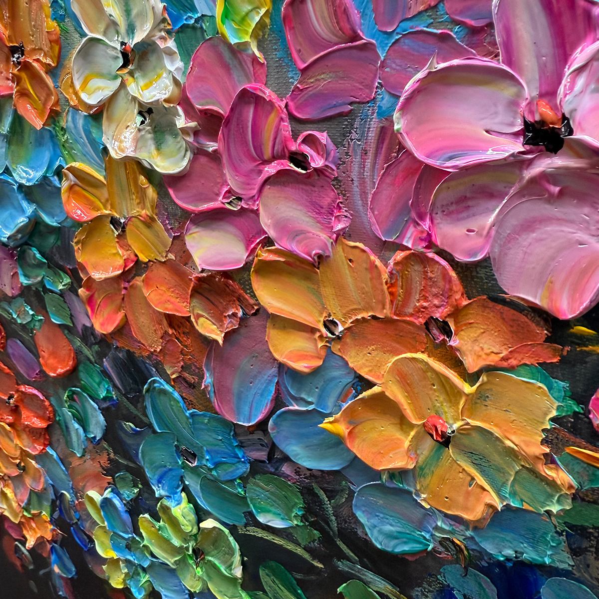 Colorful Tree of Life Canvas Art | Vibrant Rainbow Tree #AA 357