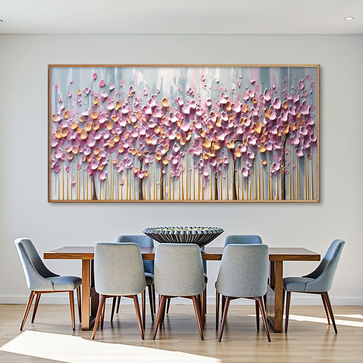 3D Textured Impasto Floral Tree Art | Palette Knife Painting #AA 388