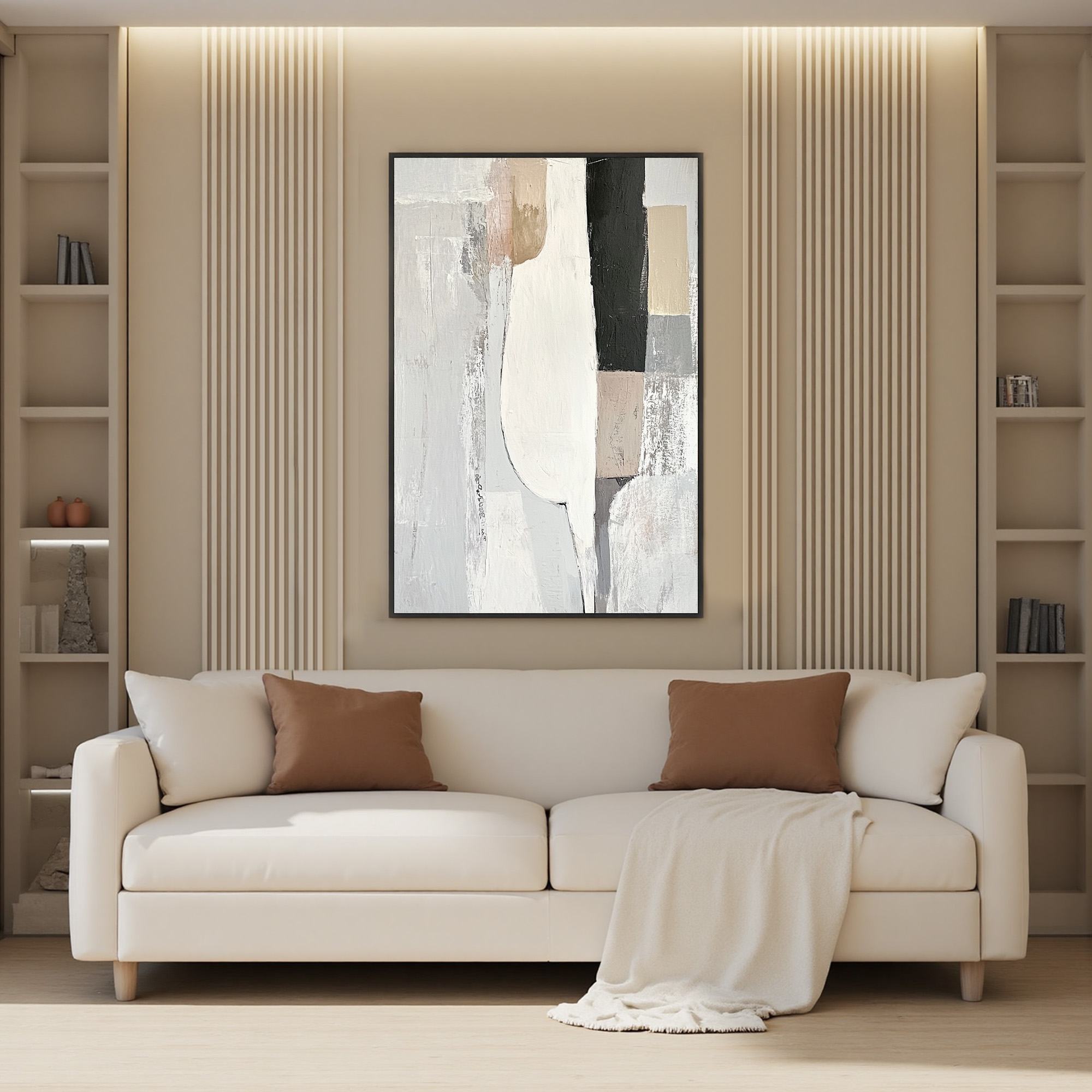 Wabi Sabi Wall Art | Neutral Textured Abstract Painting #AA 215