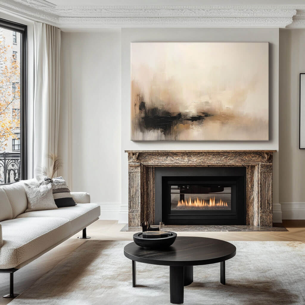 Japandi Style Wabi-sabi Wall Art | Minimalist Earth Tone Canvas #AA 367