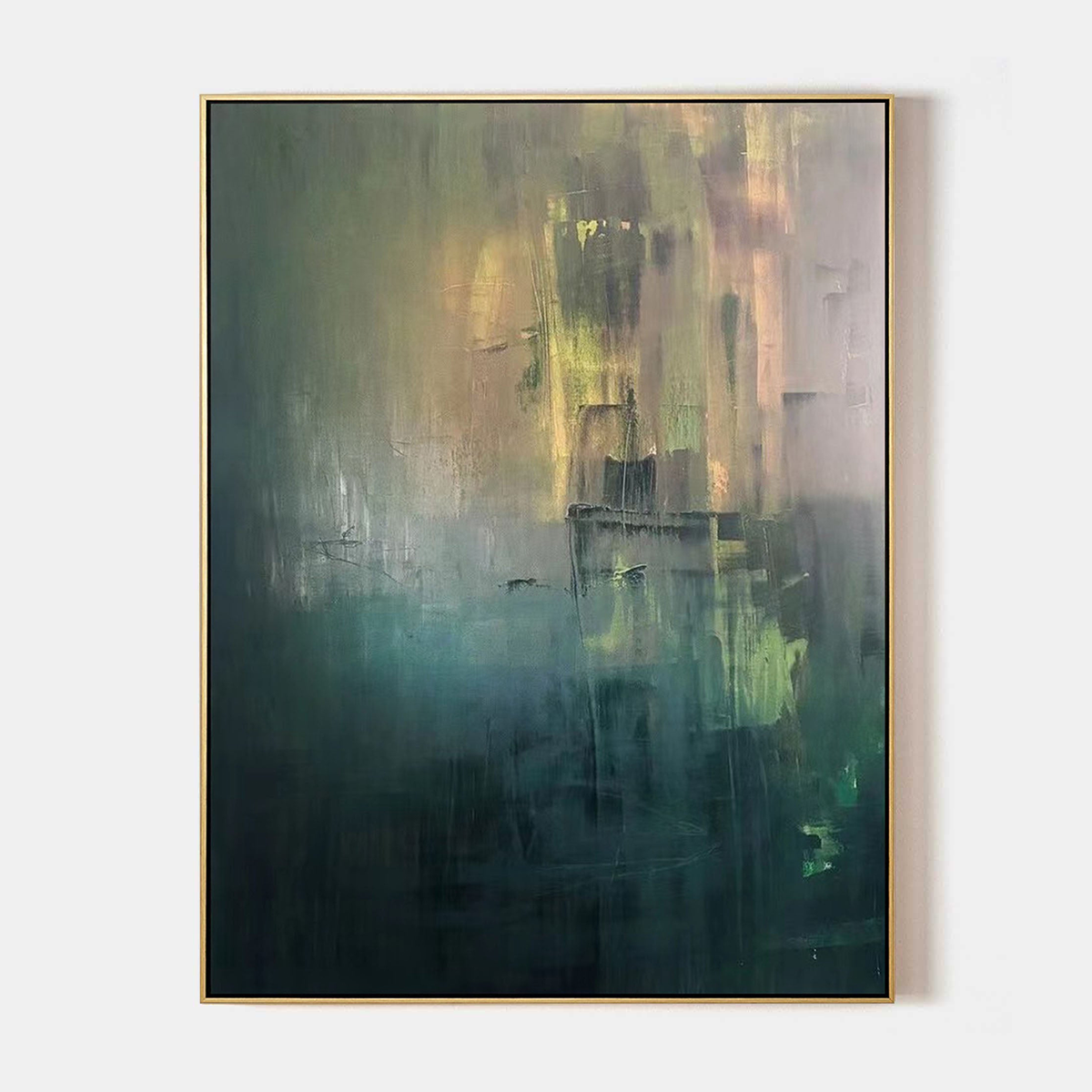 Silent Depths – Moody Abstract Wall Art for Organic Modern Interiors