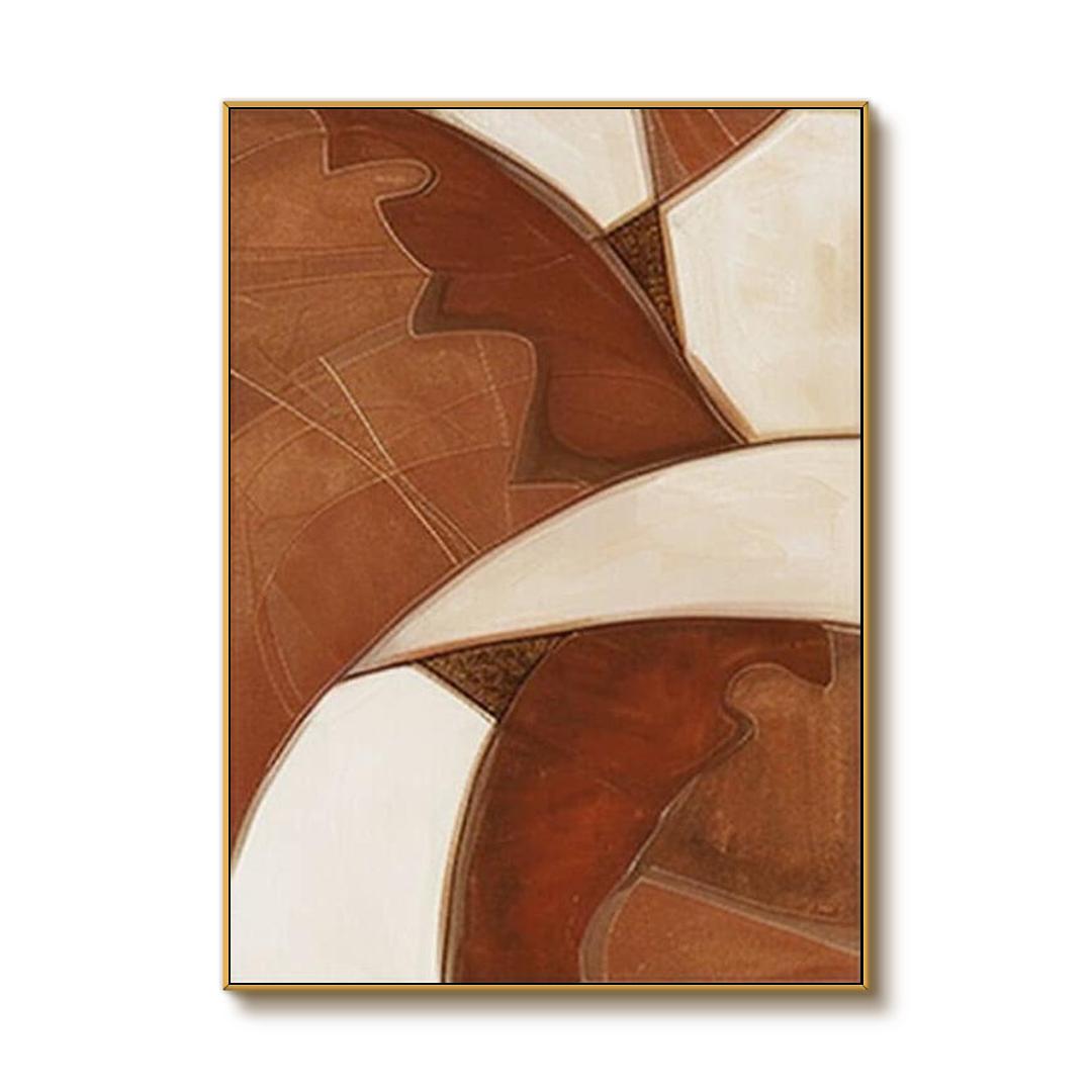 Wabi Sabi Wall Art | Neutral Earth Tone Abstract Painting #AA 153