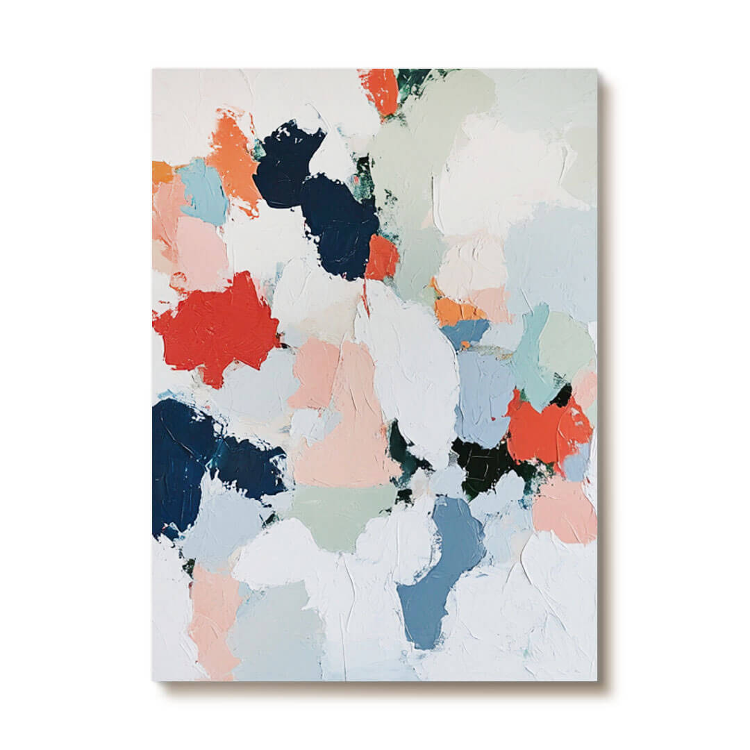 Colorful Abstract Canvas Wall Art | Vibrant Multi-Color Print #AA 384