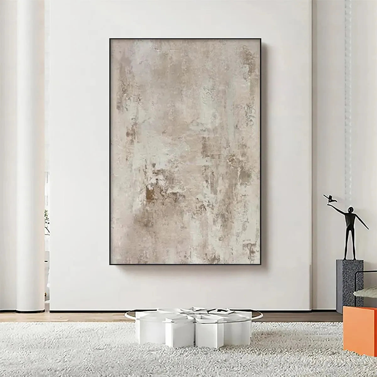 Wabi Sabi Wall Art | Neutral Textured Abstract Painting #AA 257