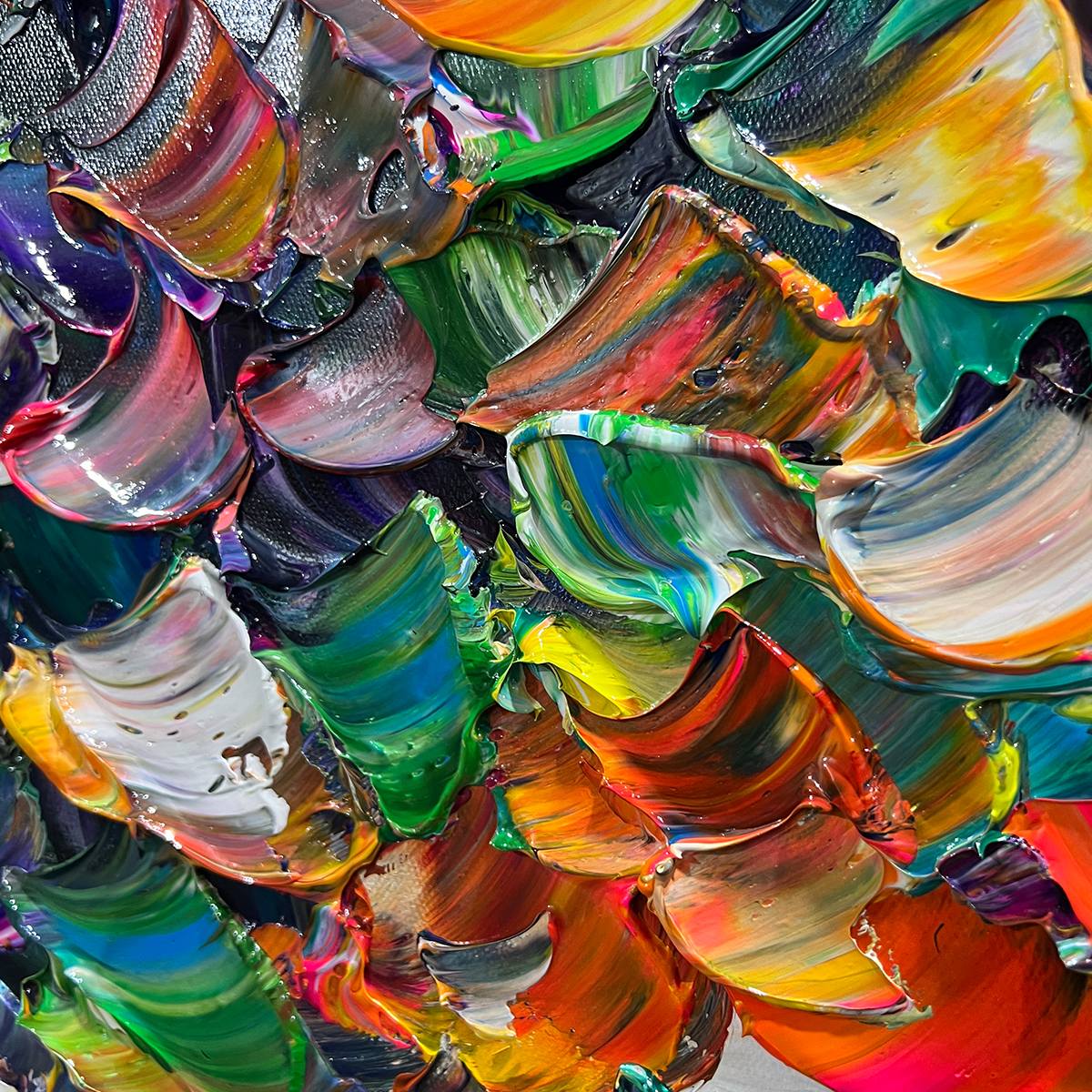 Rainbow Tree of Life Painting | Colorful Abstract Wall Art #AA 169