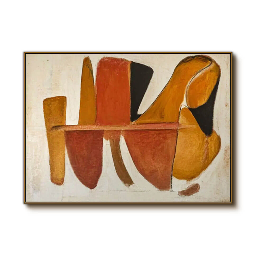 Japandi Style Wall Art | Minimalist Abstract Painting #AA 031