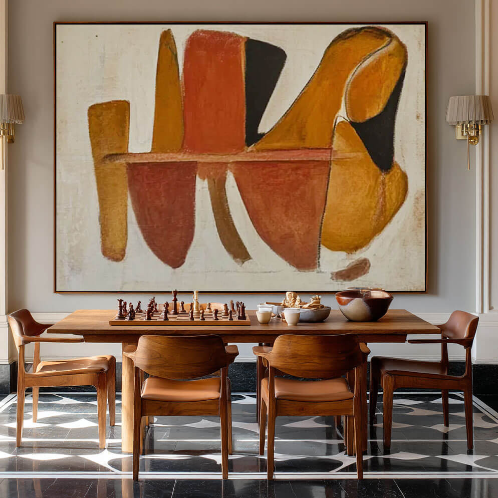 Japandi Style Wall Art | Minimalist Abstract Painting #AA 031