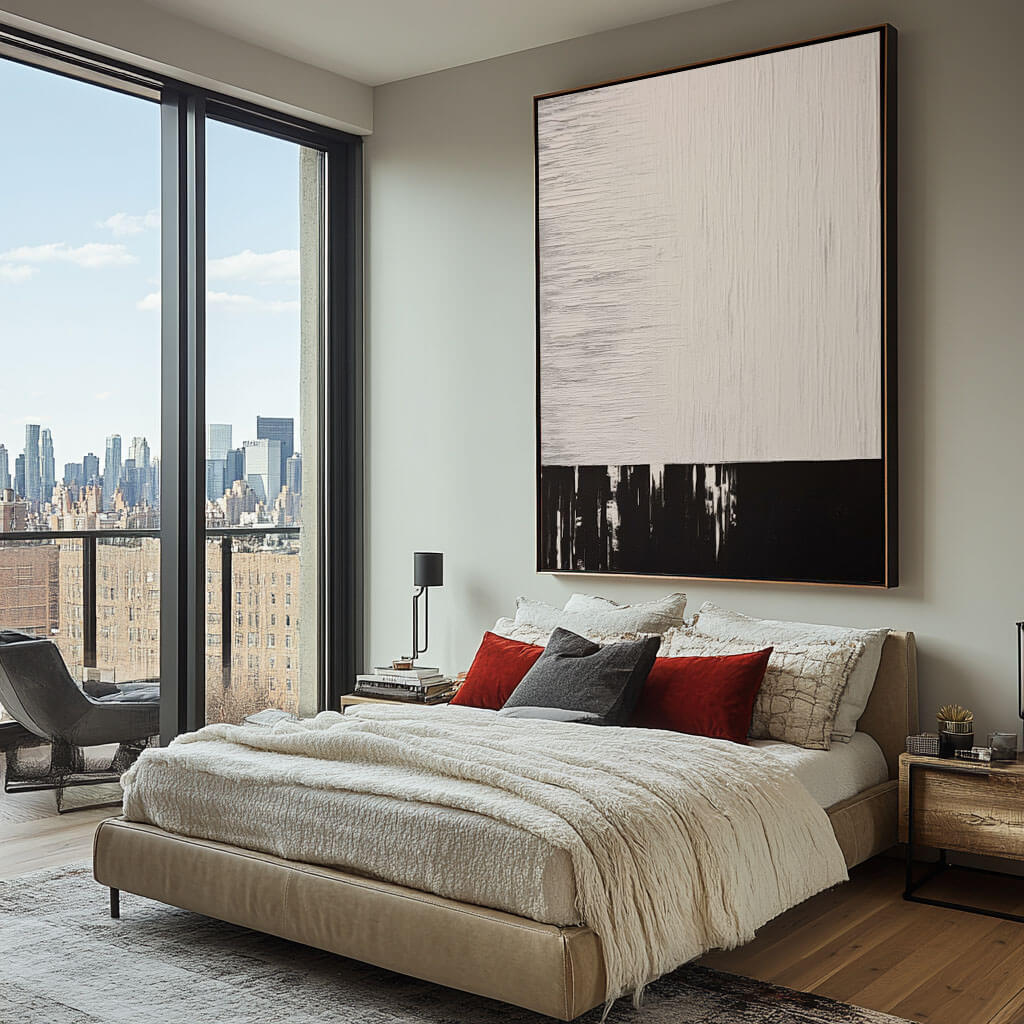 Heavy Impasto Abstract Oil Painting | 3D Plaster Effect Wall Art #AA 378