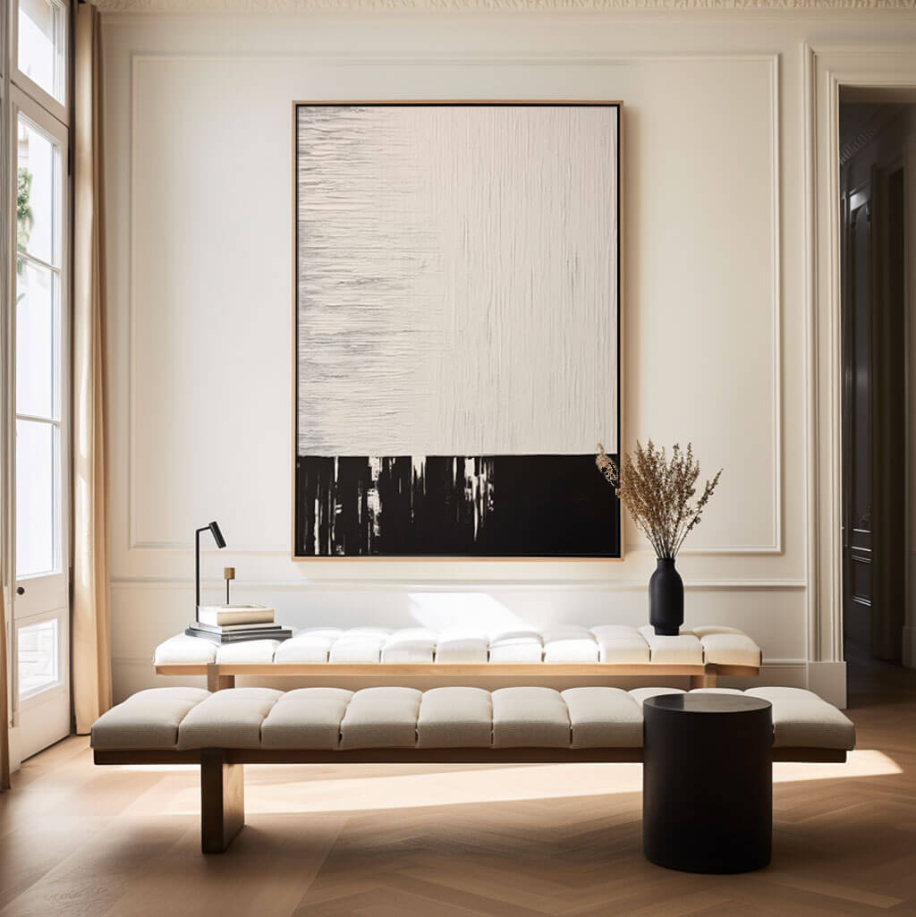 Heavy Impasto Abstract Oil Painting | 3D Plaster Effect Wall Art #AA 378