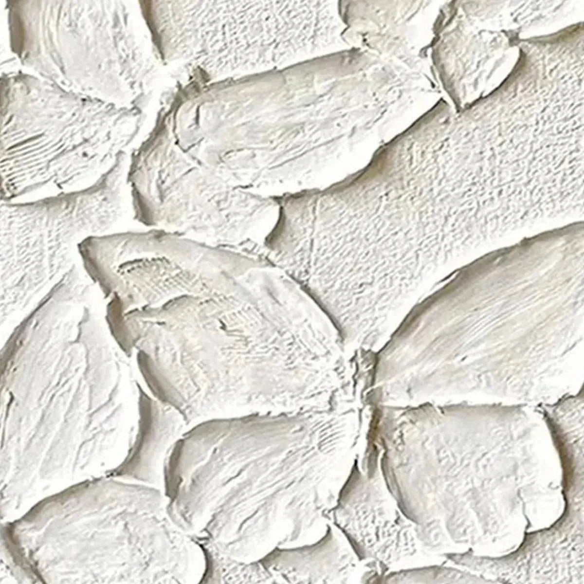Textured 3D Butterfly Art | White Plaster Modern Wall Decor #AA 103