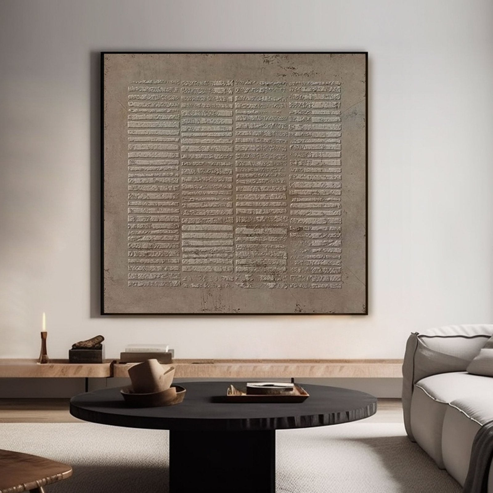 Large Wabi Sabi Textured Wall Art | Neutral Abstract Painting#TC 196