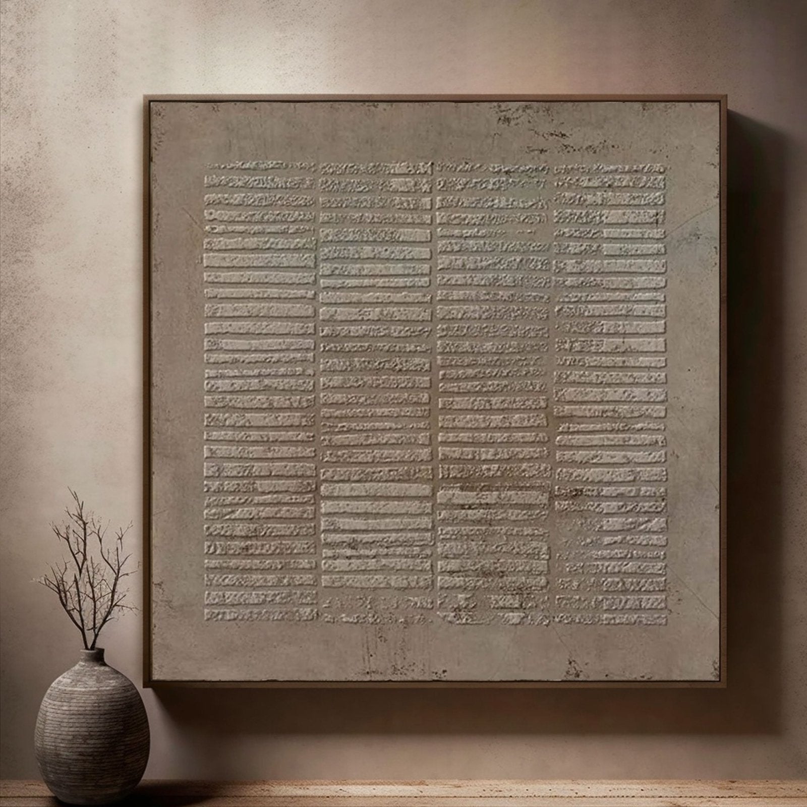 Large Wabi Sabi Textured Wall Art | Neutral Abstract Painting#TC 196