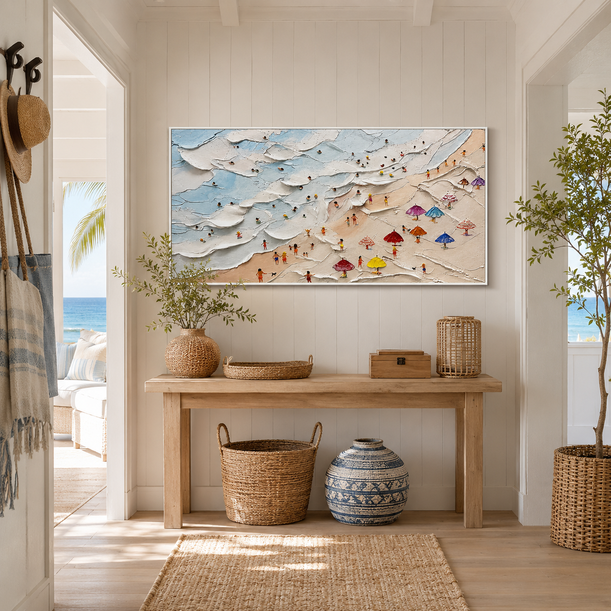 Seaside Celebration – Textured Coastal Beach Wall Art