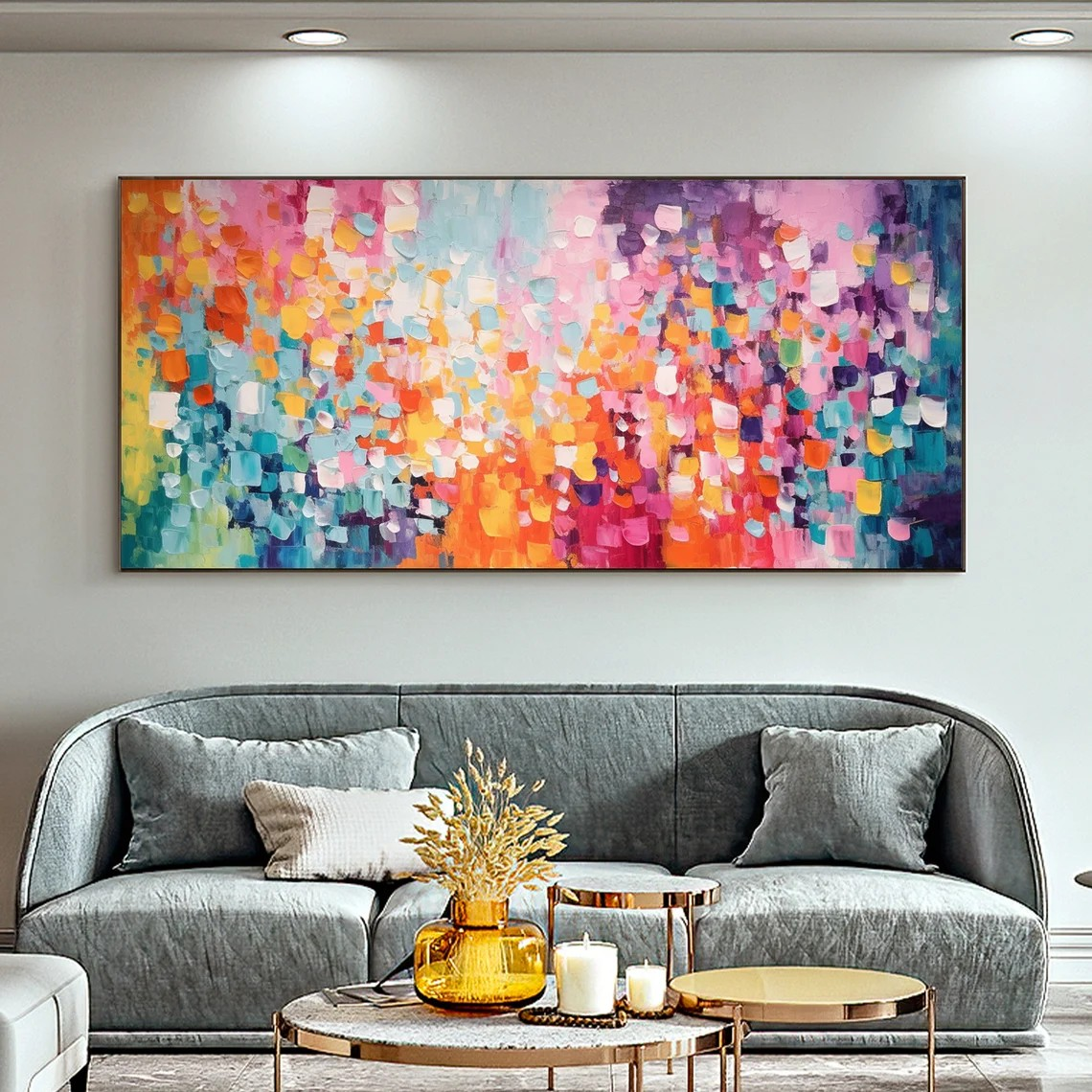 Colorful Handmade Canvas Wall Decor #TC 072