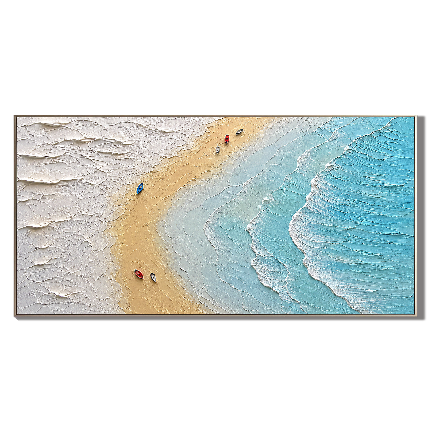 Aerial Shoreline | Coastal Beach Wall Art
