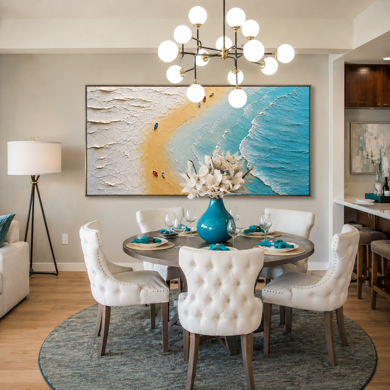 Aerial Shoreline | Coastal Beach Wall Art