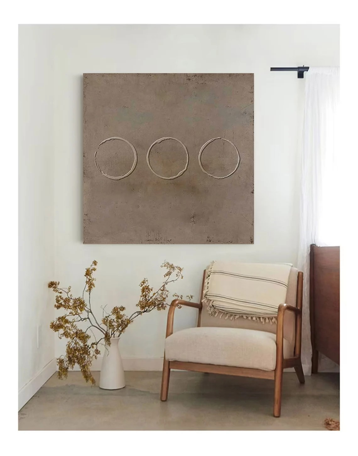 Large abstract oil painting for living room bedroom-Original art #JJ 018
