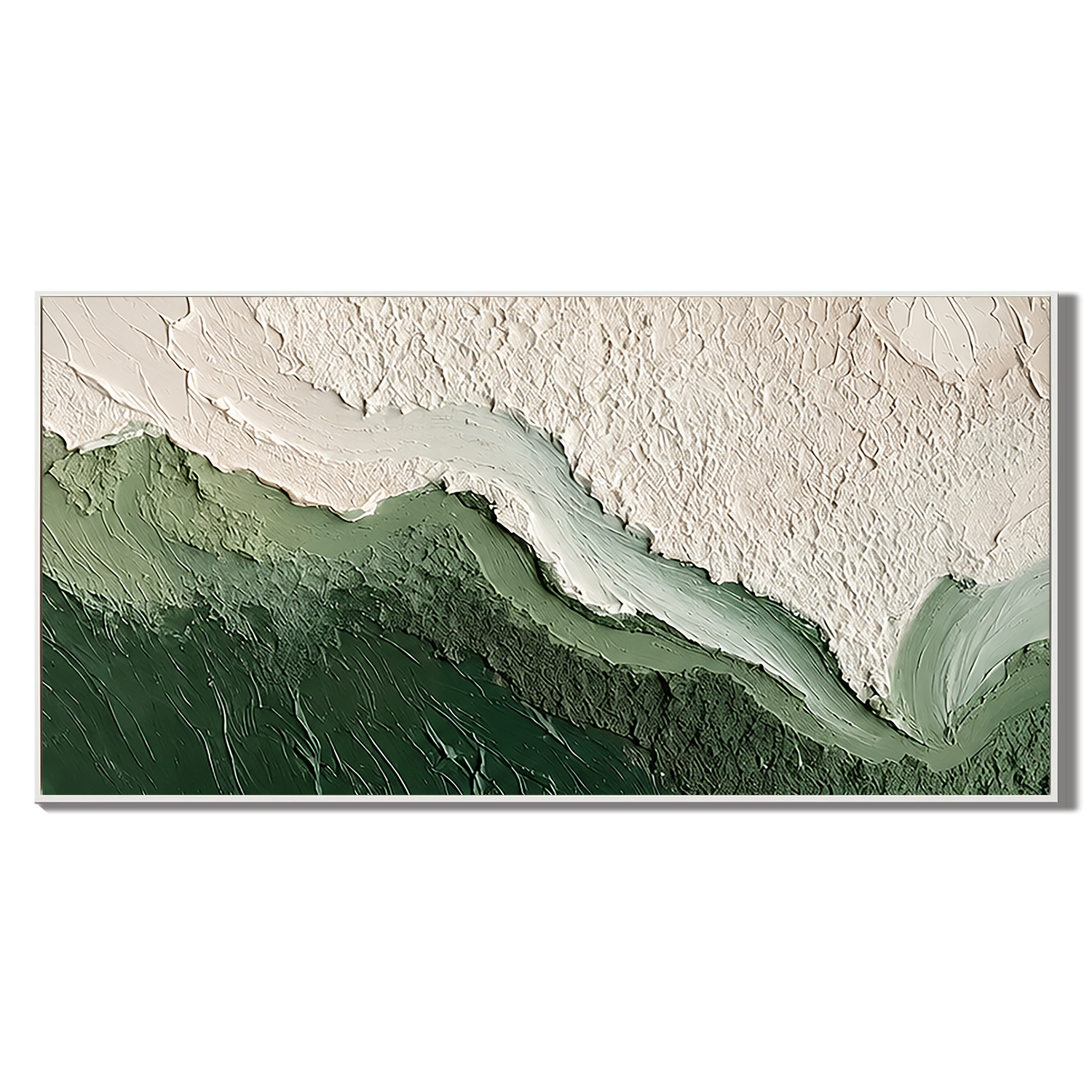 Emerald Tide – Coastal Texture Wall Art