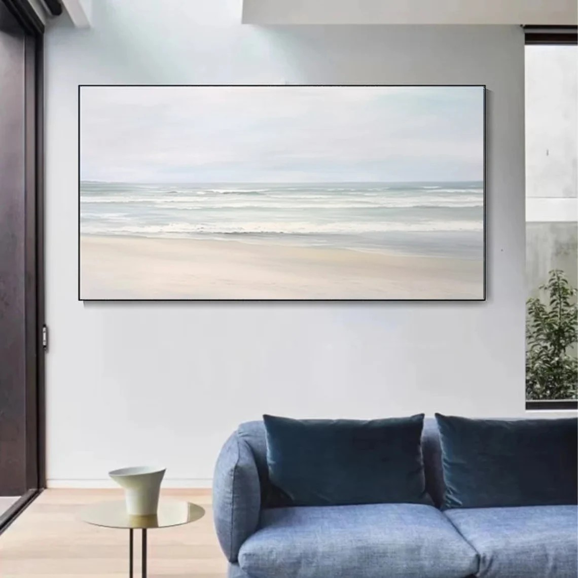 Modern Coastal Landscape - Handmade Seascape Wall Decor #TC 090